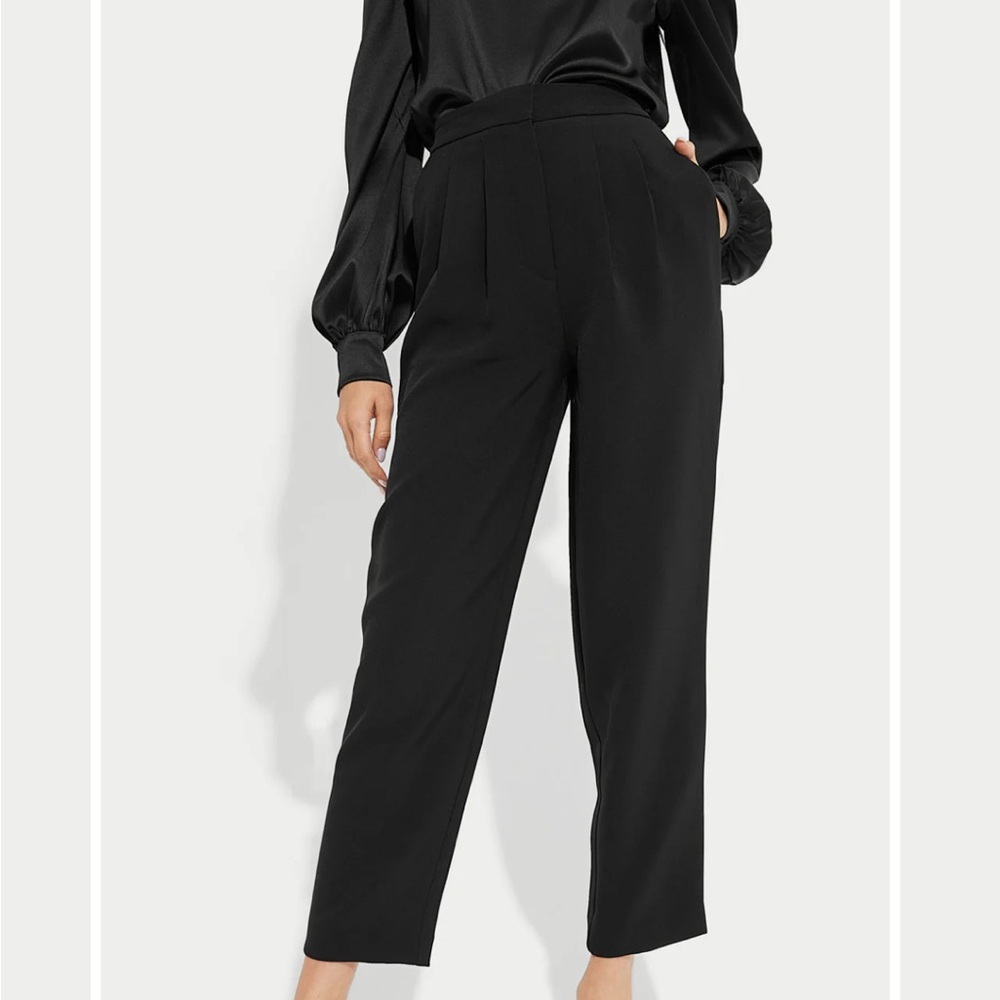 NWT $249 generation love Ellen tuxedo crepe dress pants women’s size 12 black